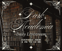 Dark Academia Study Playlist Facebook Post