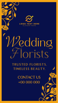 Elegant Wedding Florist Instagram Story