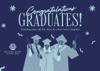 Quirky Fun Graduation Postcard