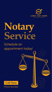 Professional Notary Services Instagram Story