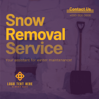 Snow Removal Assistant Linkedin Post