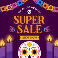 Candle Vigil  De Los Muertos Sale Linkedin Post Design