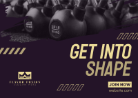 Get Into Shape Postcard