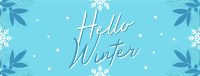 Snowy Winter Greeting Facebook Cover