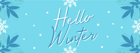 Snowy Winter Greeting Facebook Cover Image Preview