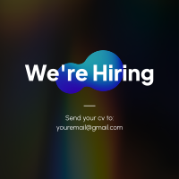 We're Hiring Holographic Instagram Post