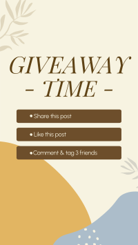 Organic Leaves Giveaway Mechanics Facebook Story