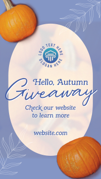 Hello Autumn Giveaway Facebook Story