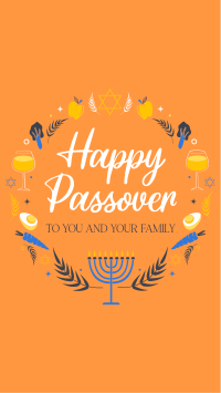 Passover Wreath Facebook Story