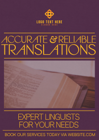 Modern Translation Services Poster