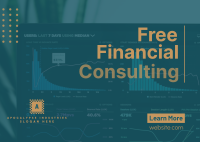 Simple Financial Consulting Postcard