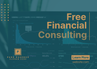 Simple Financial Consulting Postcard