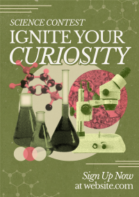 Retro Science Day Contest Poster