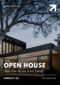 Modern Open House Today Poster