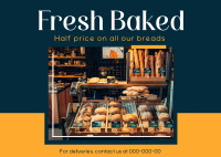 Fresh Baked Bread Postcard