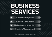 Business Services Offers Postcard Image Preview