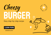 Fresh Burger Recipe Pinterest Cover Design