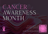 Cancer Awareness Month Postcard