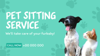 Pet Sitting Service Facebook Event Cover