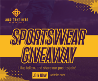 Sportswear Giveaway Facebook Post