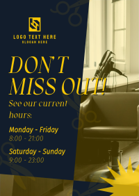 Salon Hours Flyer