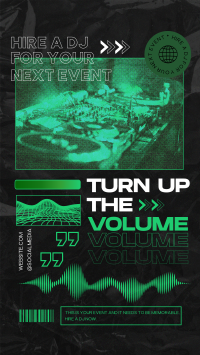 Volume Up Hire DJ Instagram Reel Design