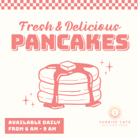 Retro Pancakes Instagram Post Image Preview