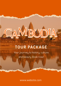 Cambodia Travel Poster