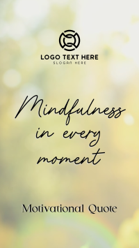 Mindfulness Quote Facebook Story