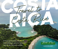 Travel To Costa Rica Facebook Post