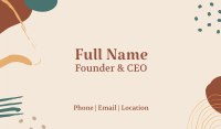 Organic Abstract Business Card