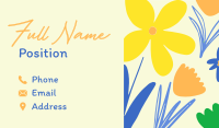Flowers Business Card example 1