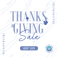 Thanksgiving Autumn Shop Sale Instagram Post