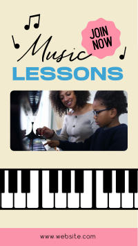 Music Lessons Facebook Story
