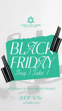 Black Friday Beauty Care TikTok Video Design