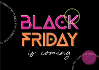 Modern Generic Black Friday Postcard Image Preview