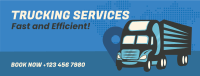 Truck Courier Service Facebook Cover