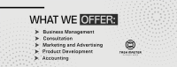 Corporate What We Offer Facebook Cover Image Preview