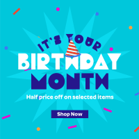 Birthday Month Promo Linkedin Post