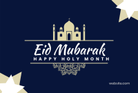 Eid Mubarak Mosque Pinterest Cover Image Preview