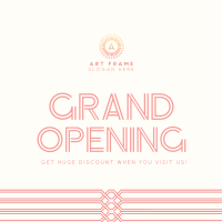 Minimalist Art Deco Grand Opening Instagram Post Image Preview