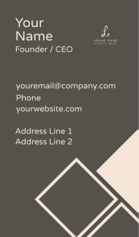 Premium Brand Letter L Business Card Image Preview