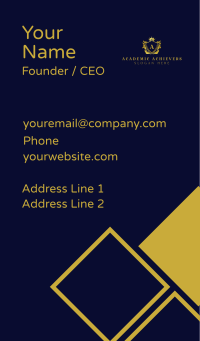 Premium Shield Crown Business Card Image Preview