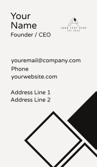Premium Letter A  Business Card Image Preview
