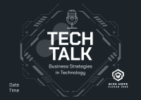 Tech Talk Podcast Postcard Image Preview