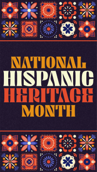 Hispanic Heritage Month Tiles Facebook Story