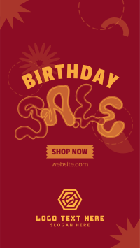 Hippie Birthday Sale Instagram Story Design