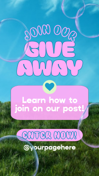 Giveaway Quirky Bubbles Instagram Story