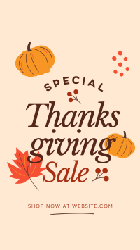 Thanksgiving Sale Instagram Story