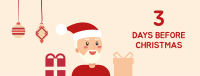 Santa Christmas Countdown Facebook Cover Design